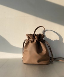 AS KNOW AS plus | ☆エコレザー巾着バッグ(ショルダーバッグ)