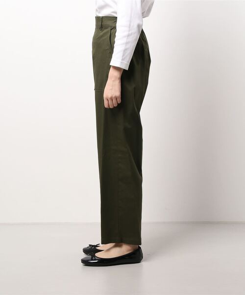 Doux archives（ドゥアルシーヴ）の「チノ　ベイカーテーパードパンツ（チノパンツ・レディース・ブラック/カーキ/ベージュ・LARGE/MEDIUM/SMALL）」の5枚目の写真