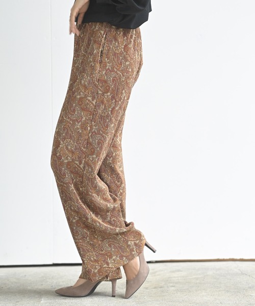 rps（アールピーエス）の「カットプリーツパンツ（その他パンツ・レディース・ピンク/グレイッシュベージュ/グリーン/ダークグリーン/チャコールグレー/パープル/ブラック/オレンジ/モカ/ライトベージュ・M）」の10枚目の写真