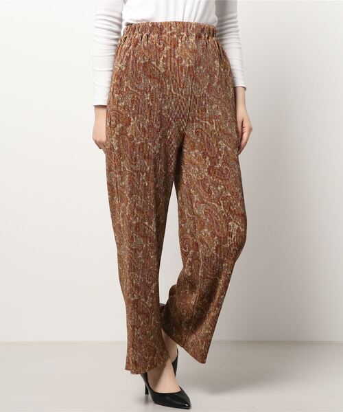 rps（アールピーエス）の「カットプリーツパンツ（その他パンツ・レディース・ピンク/グレイッシュベージュ/グリーン/ダークグリーン/チャコールグレー/パープル/ブラック/オレンジ/モカ/ライトベージュ・M）」の20枚目の写真