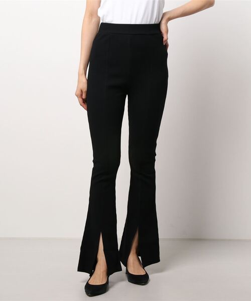 INGNI（イング）の「カットリブフレアパンツ（その他パンツ・レディース・ブラック系その他/ゼブラ・FREE）」の2枚目の写真