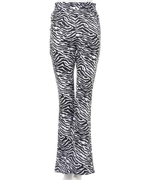 INGNI（イング）の「カットリブフレアパンツ（その他パンツ・レディース・ブラック系その他/ゼブラ・FREE）」の5枚目の写真