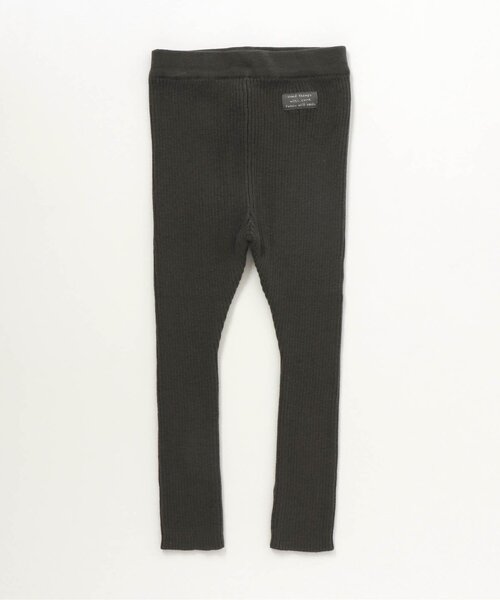 apres les cours（アプレレクール）の「リブニットレギンス 9分丈（レギンス/スパッツ・キッズ・ベージュ/チャコール/アイボリー/ブラウン・110/80/130/90/100/120）」の3枚目の写真