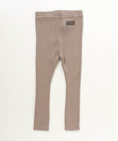 apres les cours（アプレレクール）の「リブニットレギンス 9分丈（レギンス/スパッツ・キッズ・ベージュ/チャコール/アイボリー/ブラウン・110/80/130/90/100/120）」の11枚目の写真
