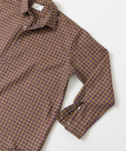 URBAN RESEARCH Sonny Label（アーバンリサーチサニーレーベル）の「チェックオーバーシャツ（シャツ/ブラウス・メンズ・ベージュ/パープル・MEDIUM/LARGE）」の20枚目の写真