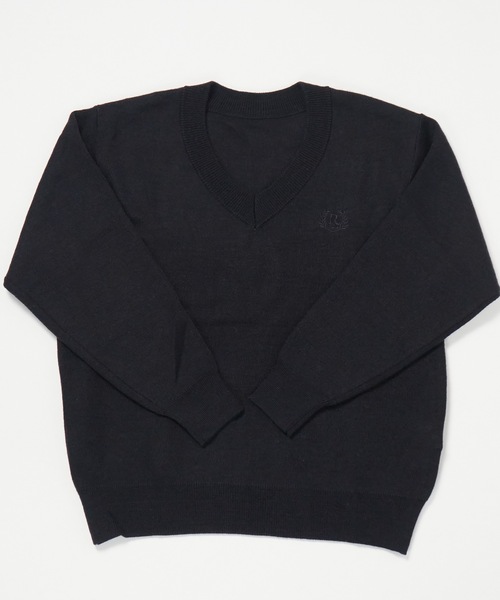 repipi armario（レピピ アルマリオ）の「【repipi armario / レピピアルマリオ】キッズスクールセーター　Vネック　ニット（ニット/セーター・キッズ・ネイビー/ブラック/グレー・150/160/140/170）」の15枚目の写真