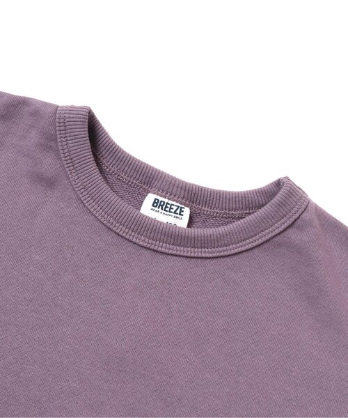 BREEZE(ブリーズ)の「WEB限定 無地シルエットトレーナー(スウェット・キッズ・イエロー/パープル/ネイビー/ブルー/ブラック/ピンク/カーキ・100/140/110/130/90/120/150)」の9枚目の写真