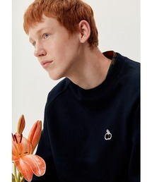 A'GEM/9 × .kom『KIRSH/キルシー』SMALL CHERRY POCKET SWEATSHIRT/スモールチェリー ポケットロングスリーブスウェットシャツ