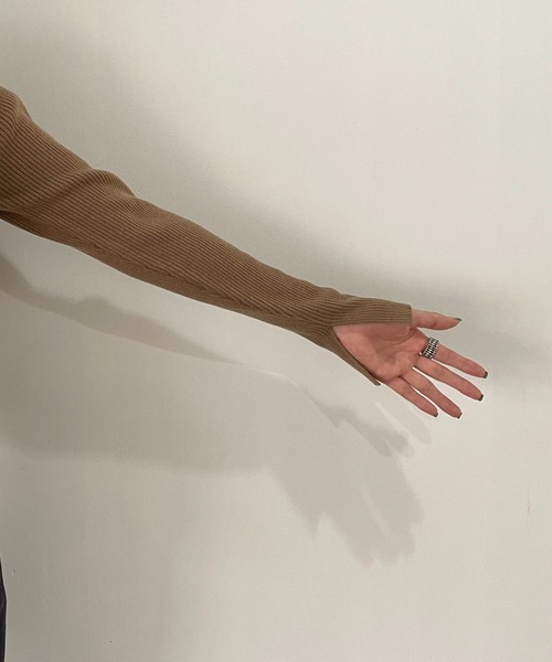 CAPRICIEUX LE'MAGE（カプリシューレマージュ）の「マルチWAYアンサンブル（ニット/セーター・レディース・ブラック/グレイッシュベージュ/キャメル・FREE）」の10枚目の写真