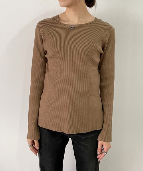 CAPRICIEUX LE'MAGE（カプリシューレマージュ）の「マルチWAYアンサンブル（ニット/セーター・レディース・ブラック/グレイッシュベージュ/キャメル・FREE）」の22枚目の写真