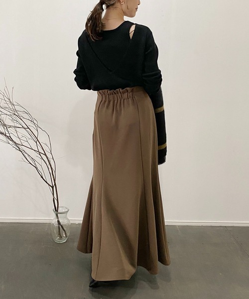 CAPRICIEUX LE'MAGE（カプリシューレマージュ）の「マルチWAYアンサンブル（ニット/セーター・レディース・ブラック/グレイッシュベージュ/キャメル・FREE）」の12枚目の写真