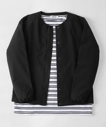 make a ray! | ノーカラー中綿 ボタンカーディガン/ ALL WEATHER-TEX(ブルゾン)