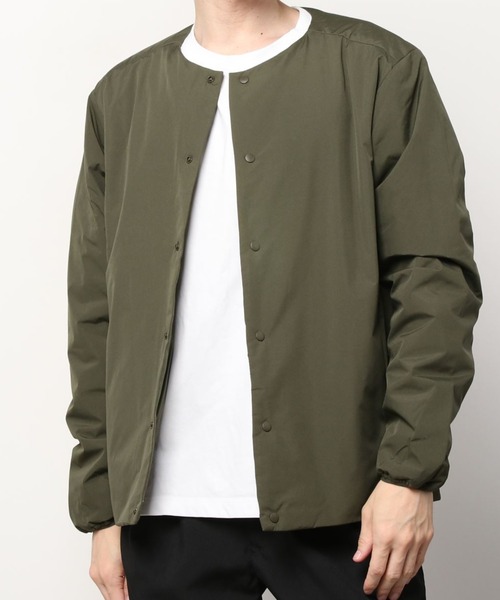 make a ray!（メイク ア レイ！）の「ノーカラー中綿 ボタンカーディガン/ ALL WEATHER-TEX（ブルゾン・メンズ・ブラック/ベージュ/オリーブ・M/L/XL）」の12枚目の写真