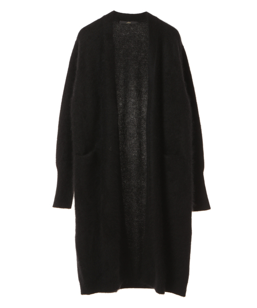 Liesse（リエス）の「ラクーンロングカーディガン（カーディガン/ボレロ・レディース・ピンク/アイボリー/ブラック/ライトグレー・FREE）」の2枚目の写真