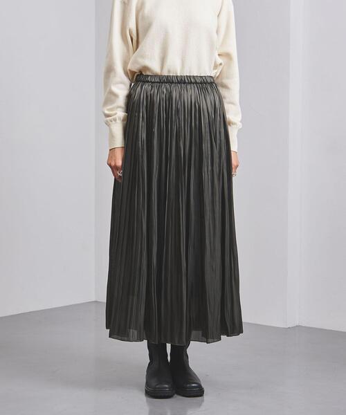 UNITED ARROWS（ユナイテッドアローズ）の「＜UNITED ARROWS＞グリッター プリーツスカート W◆（スカート・レディース・ベージュ/オリーブ・38/36）」の9枚目の写真