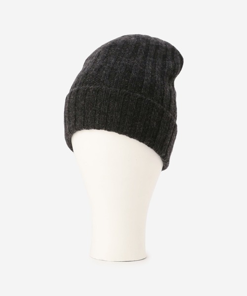 Morris & Sons（モリスアンドサンズ）の「【MORRIS & SONS】カシミヤリブニットキャップ（ニットキャップ/ビーニー・レディース・ネイビー/ベージュ/ホワイト/チャコール/ライトブラウン・FREE）」の8枚目の写真