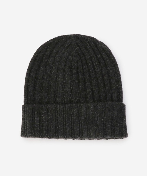 Morris & Sons（モリスアンドサンズ）の「【MORRIS & SONS】カシミヤリブニットキャップ（ニットキャップ/ビーニー・レディース・ネイビー/ベージュ/ホワイト/チャコール/ライトブラウン・FREE）」の7枚目の写真