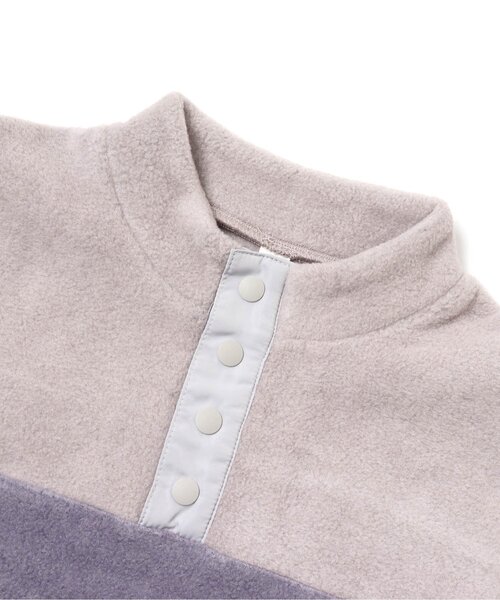 apres les cours（アプレレクール）の「フリースアノラックトレーナー（スウェット・キッズ・サックスブルー/チャコール・90/100/110/120/80/130）」の5枚目の写真