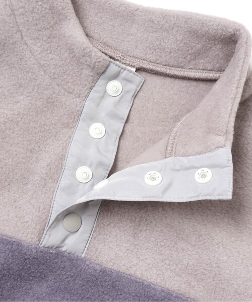 apres les cours（アプレレクール）の「フリースアノラックトレーナー（スウェット・キッズ・サックスブルー/チャコール・90/100/110/120/80/130）」の6枚目の写真