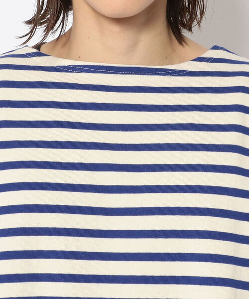 CAL O LINE(キャルオーライン)の「KOTSUBO × CAL O LINE/コツボ×キャルオーライン BANDANA BASQUE BORDER S/S T バンダナバスクボーダーショートスリーブティー CKTW-211(Tシャツ/カットソー・メンズ・ブルー・LARGE)」の7枚目の写真