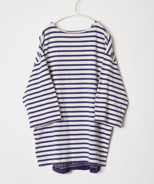 CAL O LINE(キャルオーライン)の「KOTSUBO × CAL O LINE/コツボ×キャルオーライン BANDANA BASQUE BORDER S/S T バンダナバスクボーダーショートスリーブティー CKTW-211(Tシャツ/カットソー・メンズ・ブルー・LARGE)」の13枚目の写真