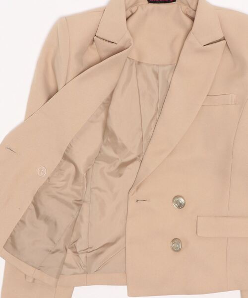 LOVETOXIC(ラブトキシック)の「ジャケットボトムセットアップ(セットアップ・キッズ・ベージュ/マルチ・M/L)」の4枚目の写真