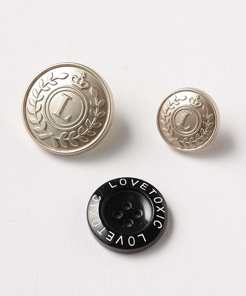 LOVETOXIC(ラブトキシック)の「ジャケットボトムセットアップ(セットアップ・キッズ・ベージュ/マルチ・M/L)」の6枚目の写真