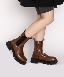 SVEC | インサイドジップ サイドゴア 厚底ブーツ(ブーツ)