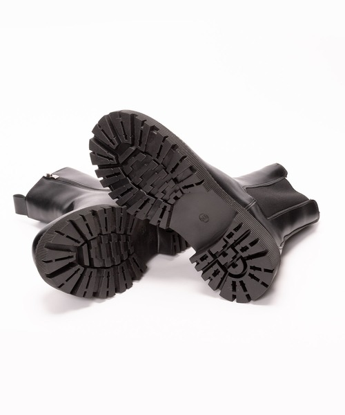 SVEC(シュベック)の「インサイドジップ サイドゴア 厚底ブーツ(ブーツ・レディース・ブラック/ダークブラウン・38/37/35/39/36)」の21枚目の写真