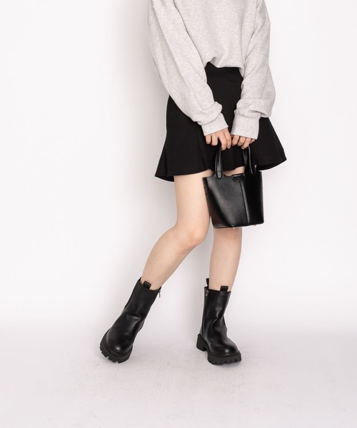 SVEC(シュベック)の「インサイドジップ サイドゴア 厚底ブーツ(ブーツ・レディース・ブラック/ダークブラウン・38/37/35/39/36)」の19枚目の写真