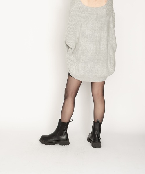 SVEC(シュベック)の「インサイドジップ サイドゴア 厚底ブーツ(ブーツ・レディース・ブラック/ダークブラウン・38/37/35/39/36)」の7枚目の写真