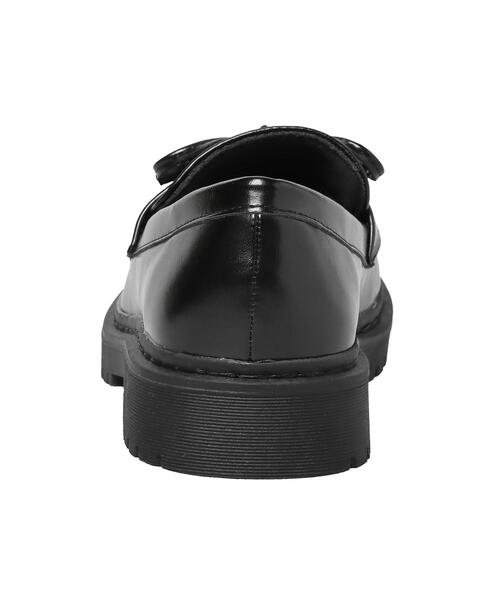 INGNI（イング）の「モカシンステッチリボンローファー（パンプス・レディース・ブラック/ダークブラウン・L/M）」の8枚目の写真