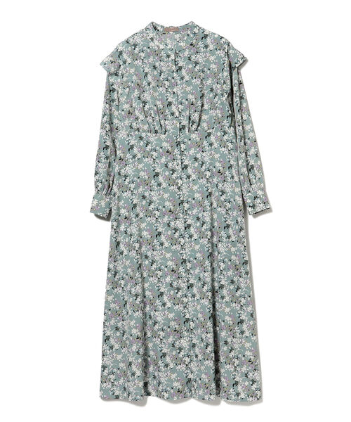 BEAMS LIGHTS(ビームスライツ)の「BEAMS LIGHTS / フラワー プリント ロングスリーブ ワンピース(ワンピース・レディース・イエロー系その他3/サックスブルー・38/36)」の14枚目の写真