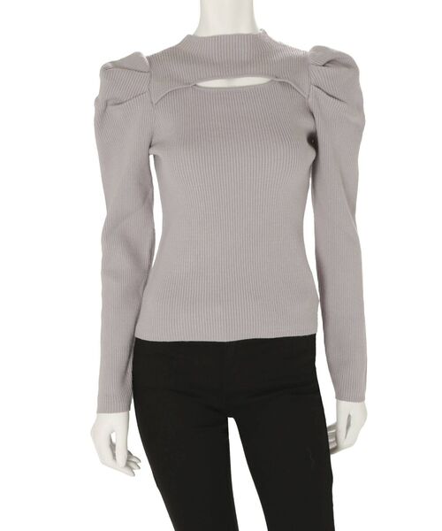 MERCURYDUO（マーキュリーデュオ）の「2WAYパワショルスリットニット（ニット/セーター・レディース・ブラウン/オフホワイト/ブラック/ライトグレー・FREE）」の8枚目の写真