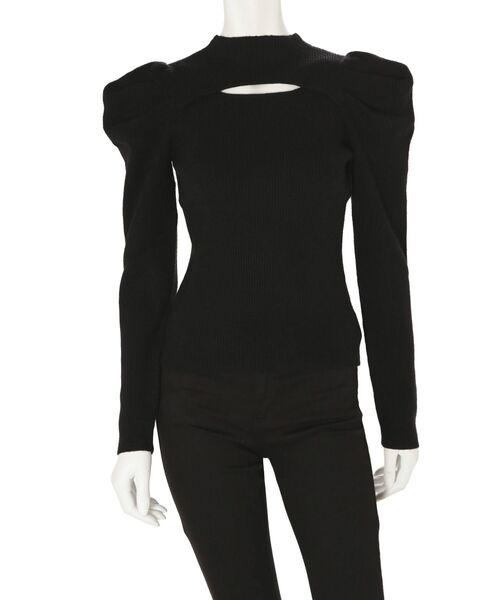 MERCURYDUO（マーキュリーデュオ）の「2WAYパワショルスリットニット（ニット/セーター・レディース・ブラウン/オフホワイト/ブラック/ライトグレー・FREE）」の7枚目の写真