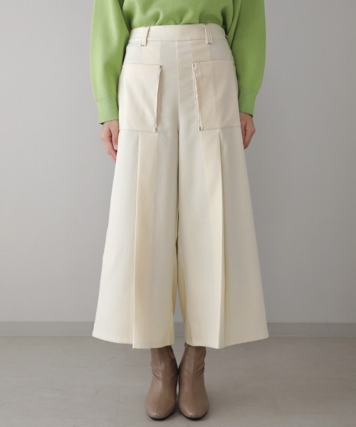Muku フロントポケットパンツ nude:masahiko maruyama - 2Tuck Cropped Pants/2タック