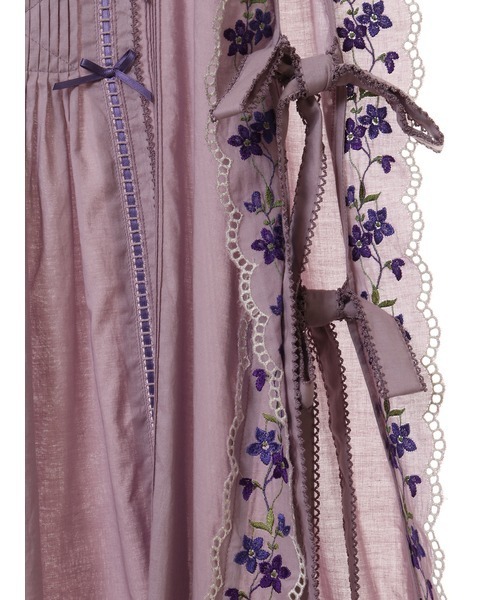 PINK HOUSE（ピンクハウス）の「バイオレットレース使いタブリエ  