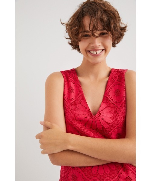 Desigual(デシグアル)の「レース ミニワンピース(ワンピース・レディース・ホワイト/ブラック/レッド・S/M/L/XL/XS)」の13枚目の写真