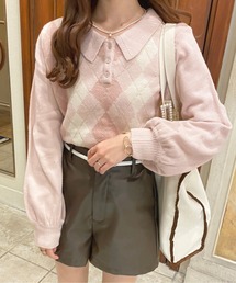 apres jour | アーガイルポロ【ZOZOTOWN限定アイテム】(ニット/セーター)