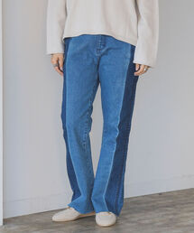 B:MING by BEAMS | Wrangler × B:MING by BEAMS / 別注 2トーン デニム 22SS(デニムパンツ)