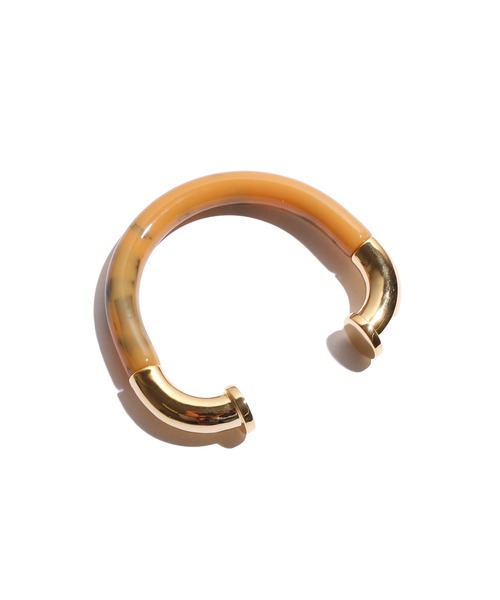 JANESMITH（ジェーンスミス）の「JANESMITH ジェーンスミス / COLOR BANGLE ヴィンテージマーブルカラーバングル ブレスレット / 22SAC-#324L（バングル/リストバンド・レディース・ブラック/イエロー系その他・FREE）」の2枚目の写真