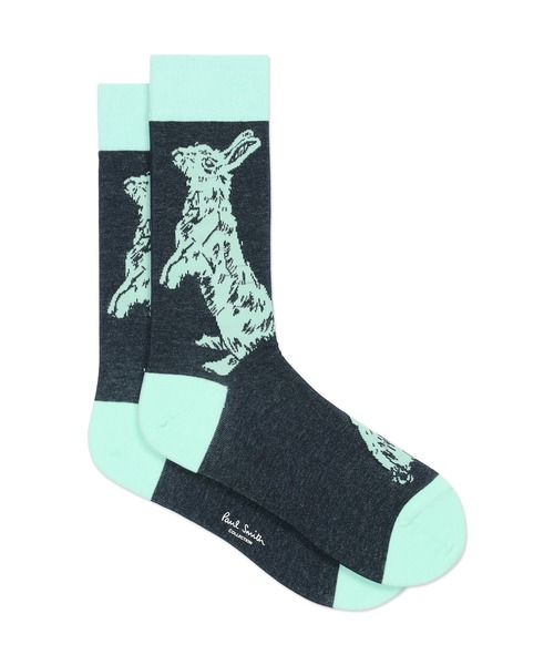 Paul Smith COLLECTION（ポールスミスコレクション）の「ラビット カジュアルソックス / 124714 CS（ソックス/靴下・メンズ・ブルー/グリーン/ライトグリーン・25-27）」の3枚目の写真