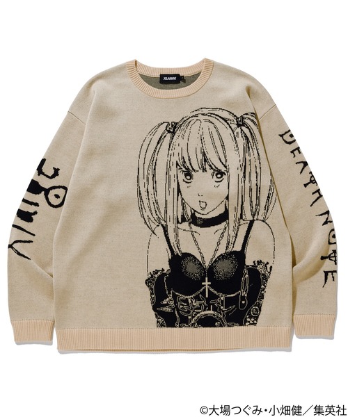 XLARGE(エクストララージ)の「XLARGE x DEATHNOTE MISA KNITSWEATER(ニット/セーター・メンズ・ブラック/ベージュ・MEDIUM/LARGE/X-LARGE)」の7枚目の写真