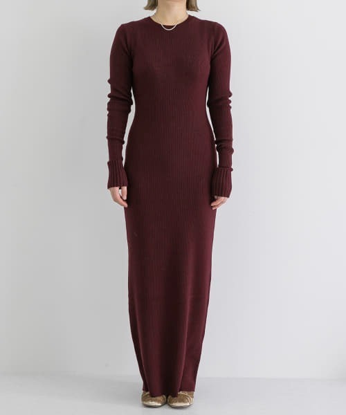 iI（アイ）の「iI　Knit onepiece（ワンピース・レディース・イエロー/オレンジ/グリーン/ボルドー・ONE）」の12枚目の写真