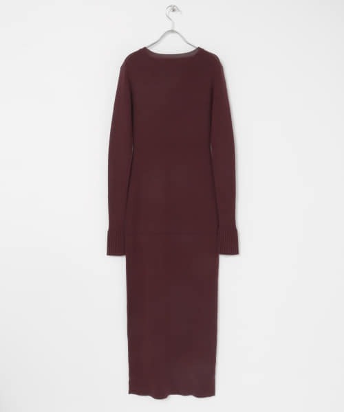 iI（アイ）の「iI　Knit onepiece（ワンピース・レディース・イエロー/オレンジ/グリーン/ボルドー・ONE）」の7枚目の写真