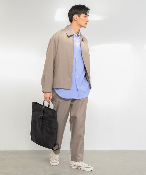 niko and...（ニコアンド）の「PEギャバジンブルゾン（ブルゾン・メンズ・ベージュ/ネイビー/ピンク・SMALL/MEDIUM/LARGE）」の5枚目の写真