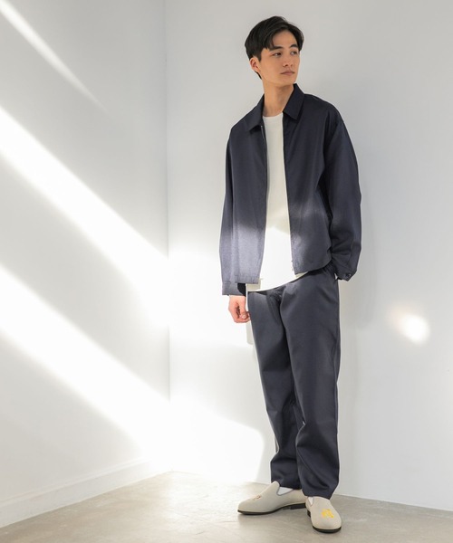 niko and...（ニコアンド）の「PEギャバジンブルゾン（ブルゾン・メンズ・ベージュ/ネイビー/ピンク・SMALL/MEDIUM/LARGE）」の6枚目の写真