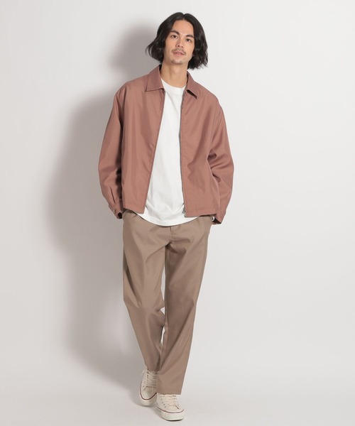 niko and...（ニコアンド）の「PEギャバジンブルゾン（ブルゾン・メンズ・ベージュ/ネイビー/ピンク・SMALL/MEDIUM/LARGE）」の7枚目の写真