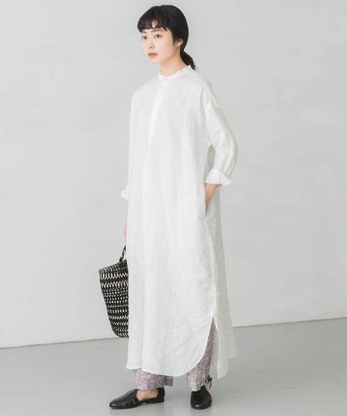 かぐれ（カグレ）の「リネンシャツワンピース（ワンピース）」 - WEAR