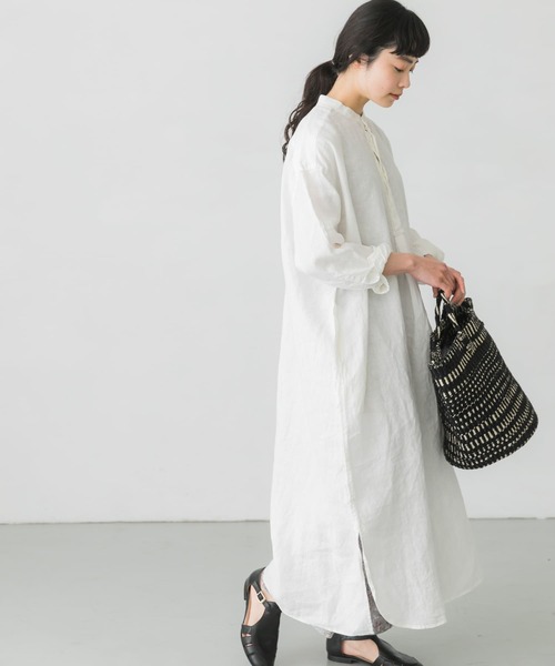 かぐれ（カグレ）の「リネンシャツワンピース（ワンピース）」 - WEAR